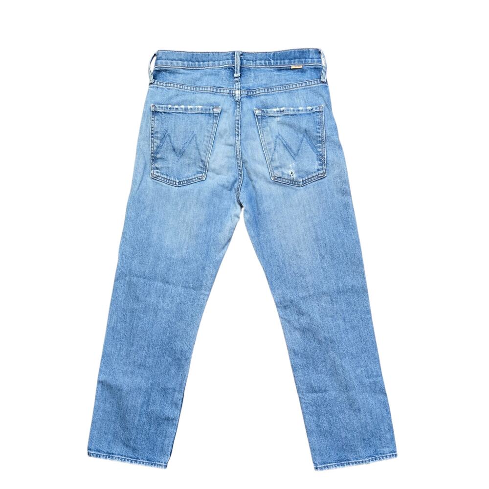 MOTHER Superior The Ditcher Crop Jeans Running With Scissors Button Fly Size 26 - Picture 3 of 11